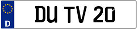 Truck License Plate